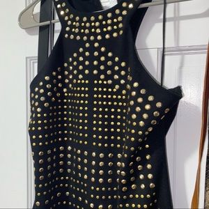 ✅SOLD✅Express Gold Studded Dress